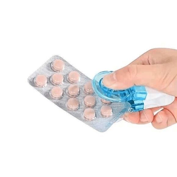 Portable Pill Dispenser Puncher Opener with Storage Case - Picture 1 of 6